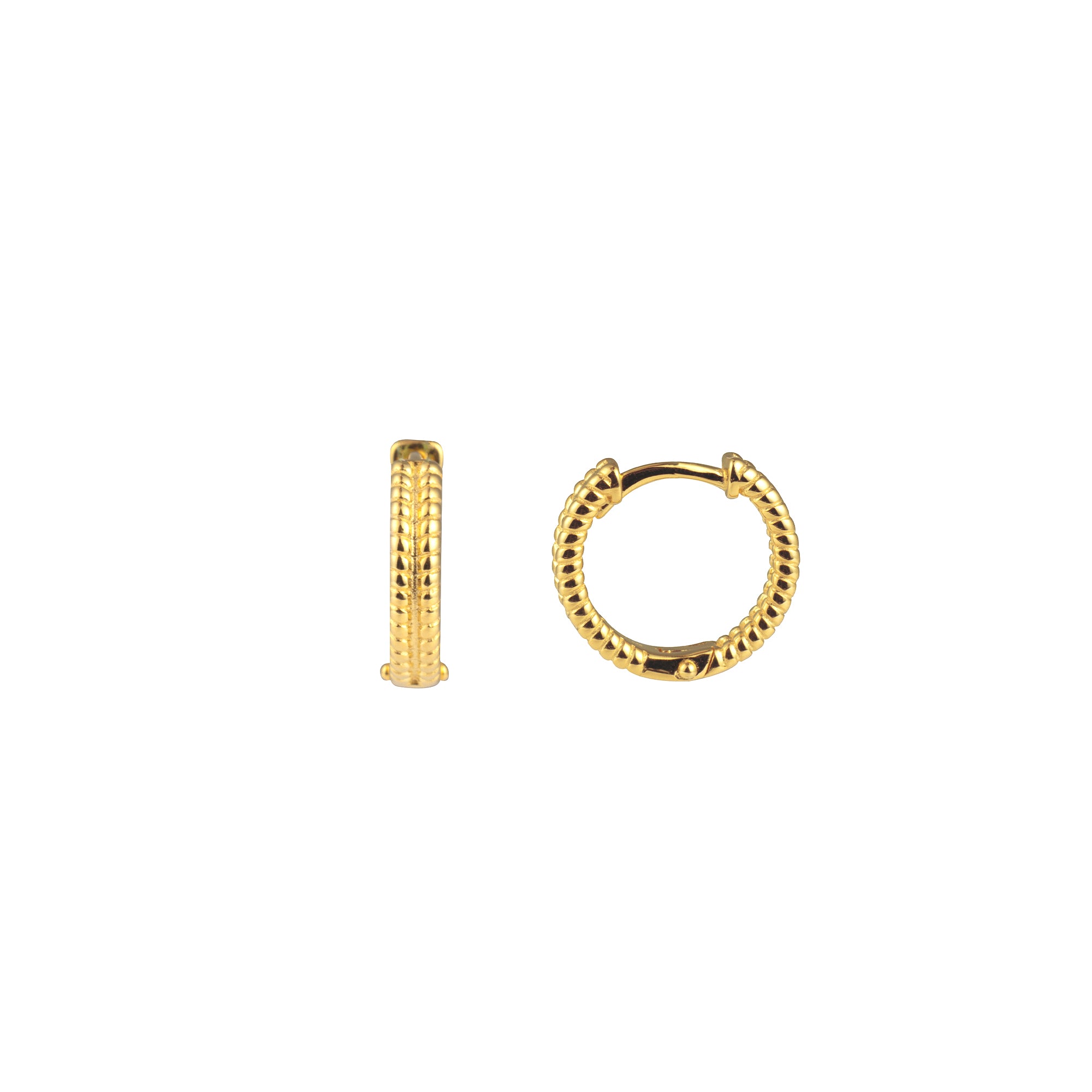 Golden Twist Hoops
