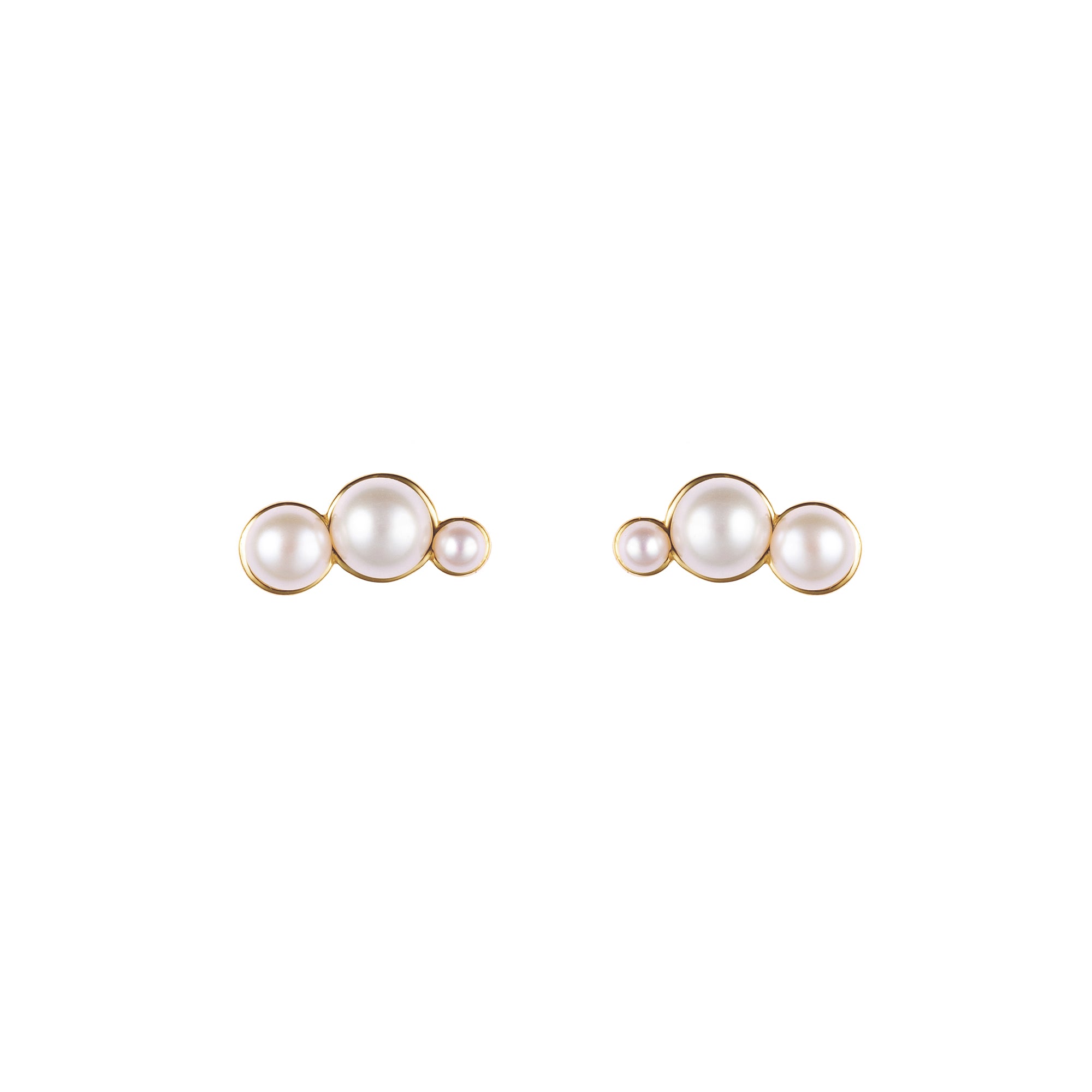 Cluster Pearl Earrings