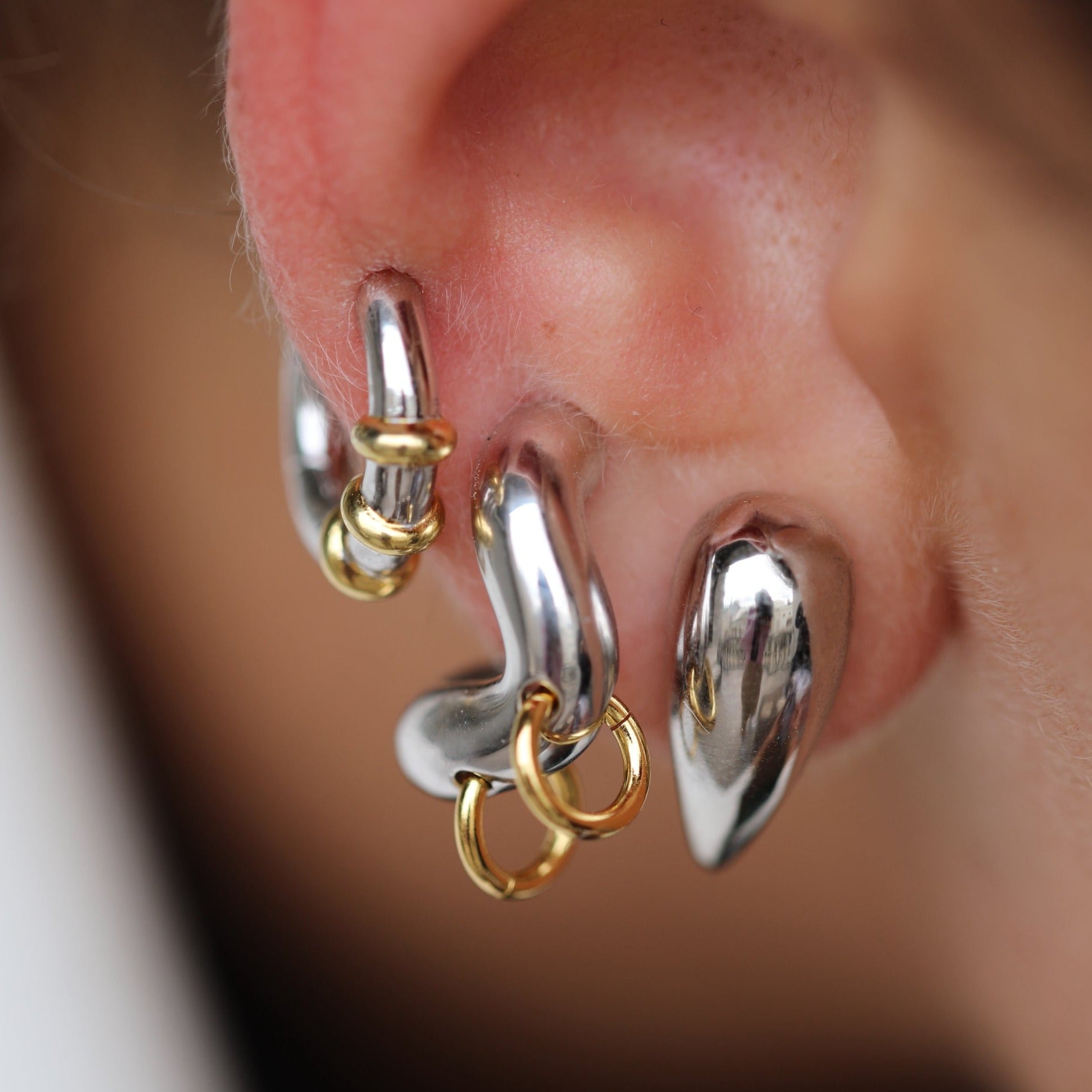 Silver Pierced Earrings