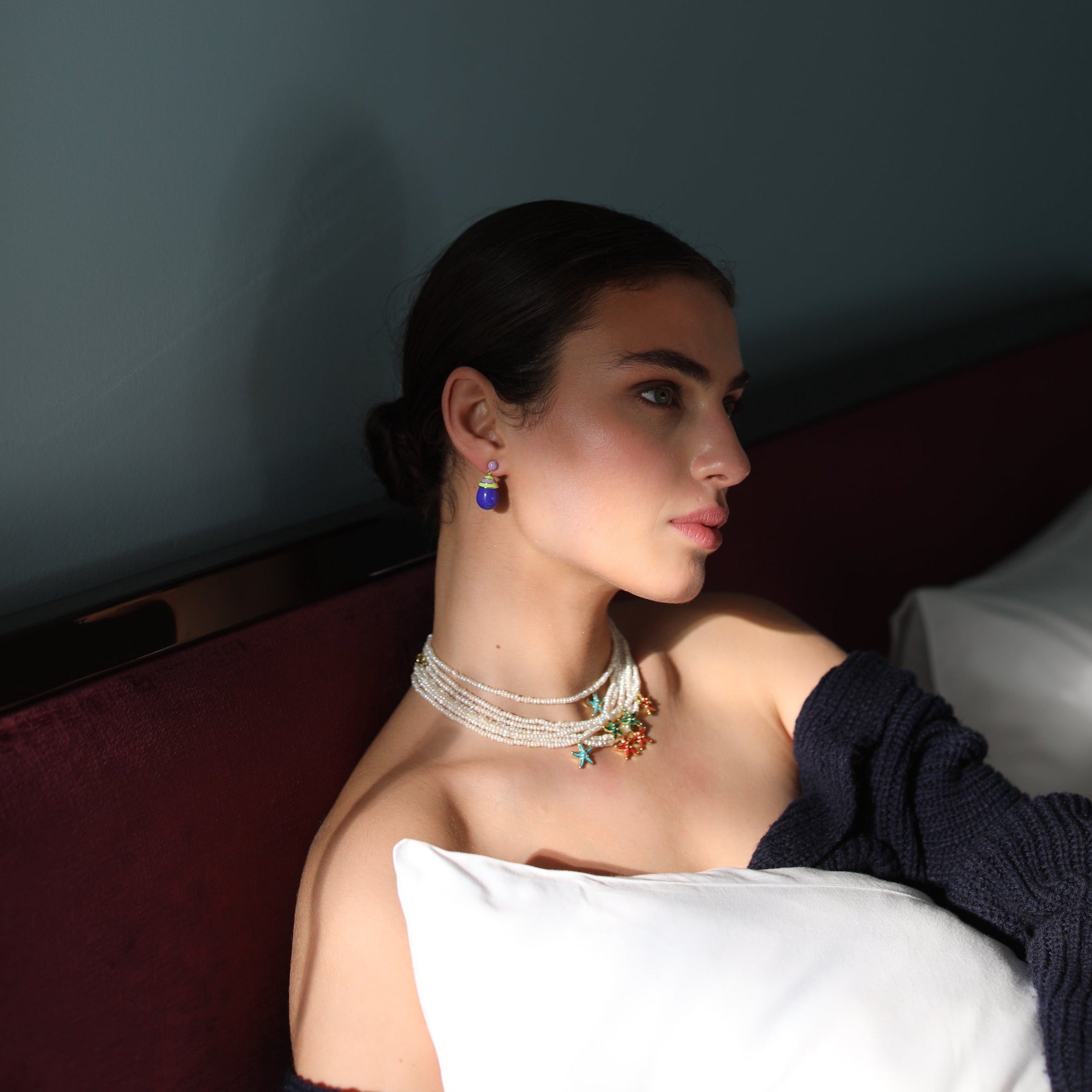 'Grape Lime' Gelato Drop Earrings