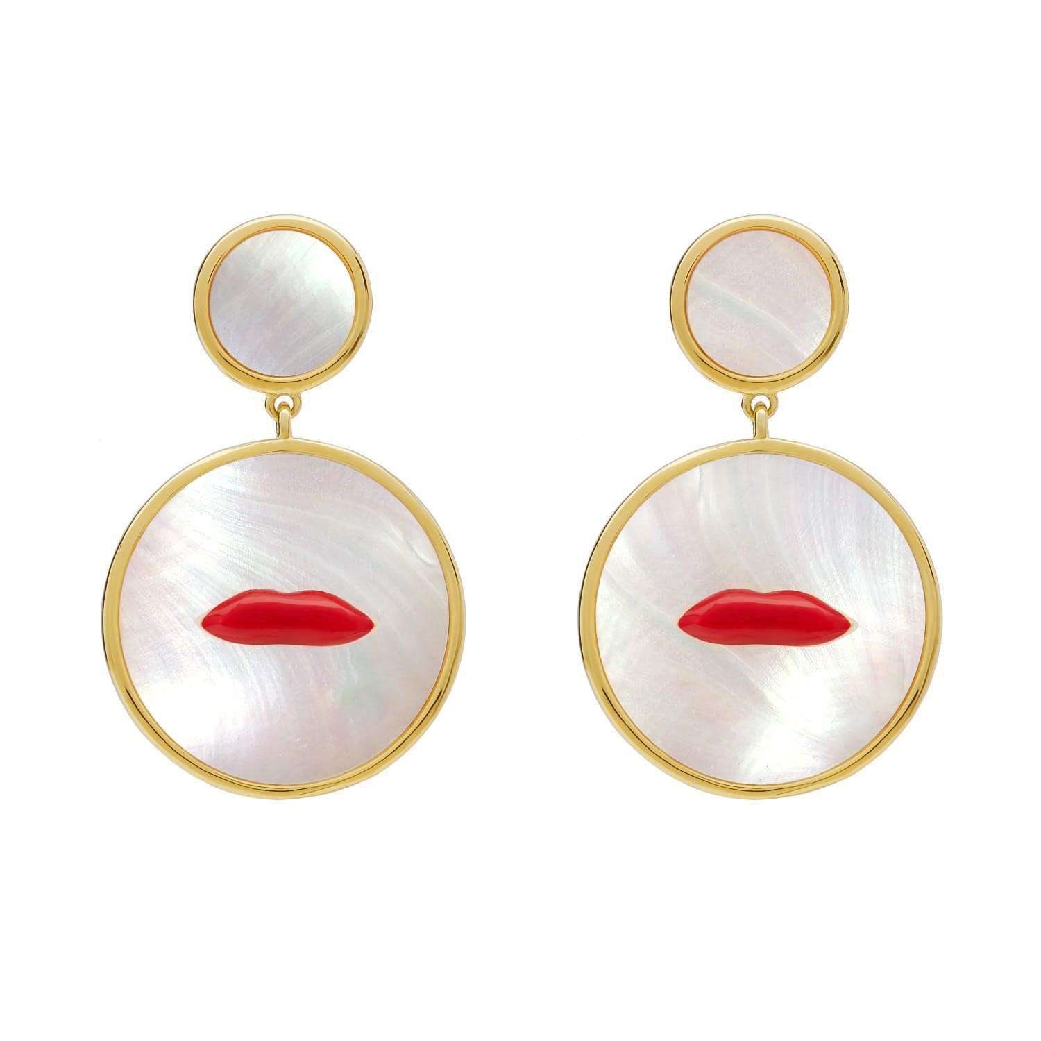 MOP Lips Earring