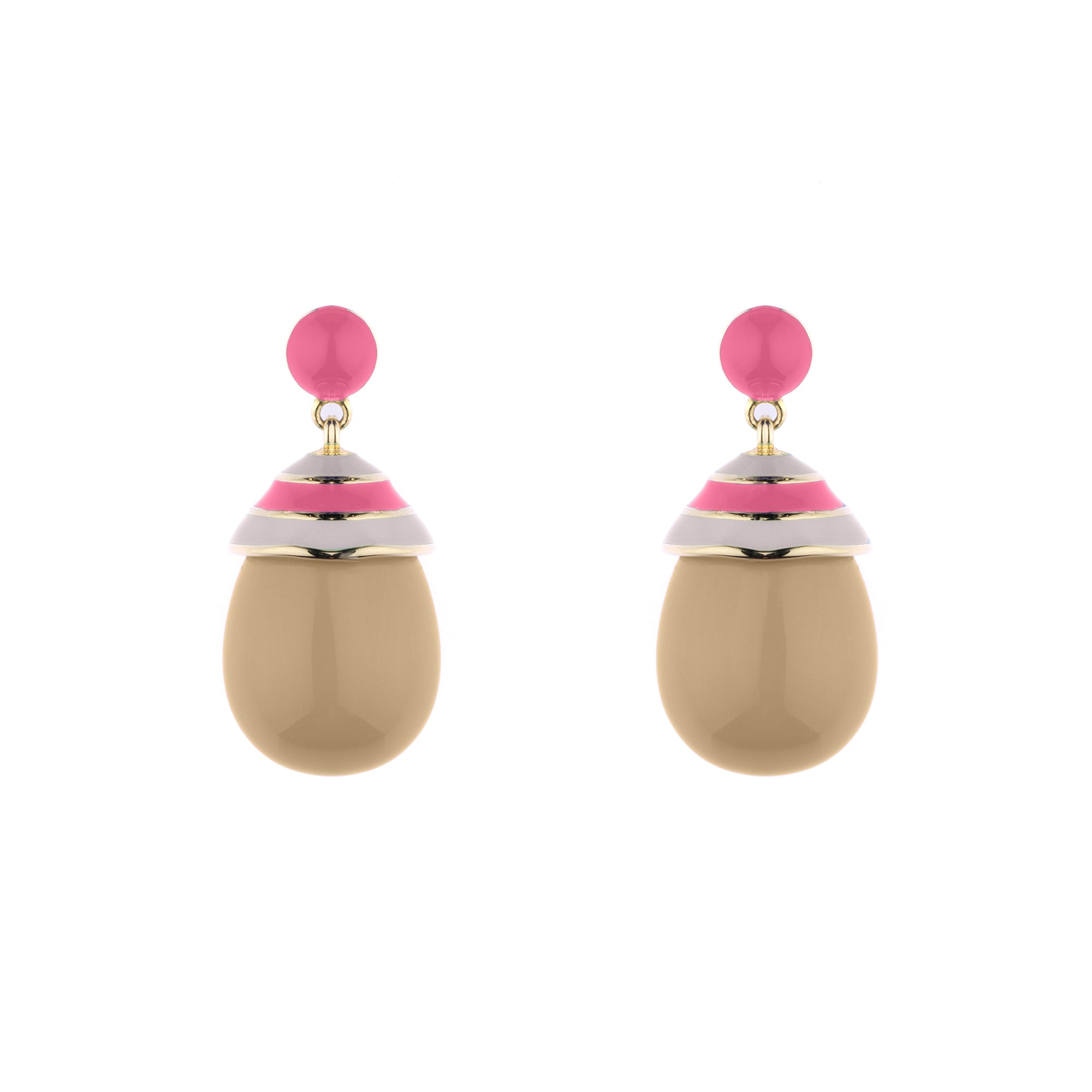 'Rose Nougat' Gelato Drop Earrings