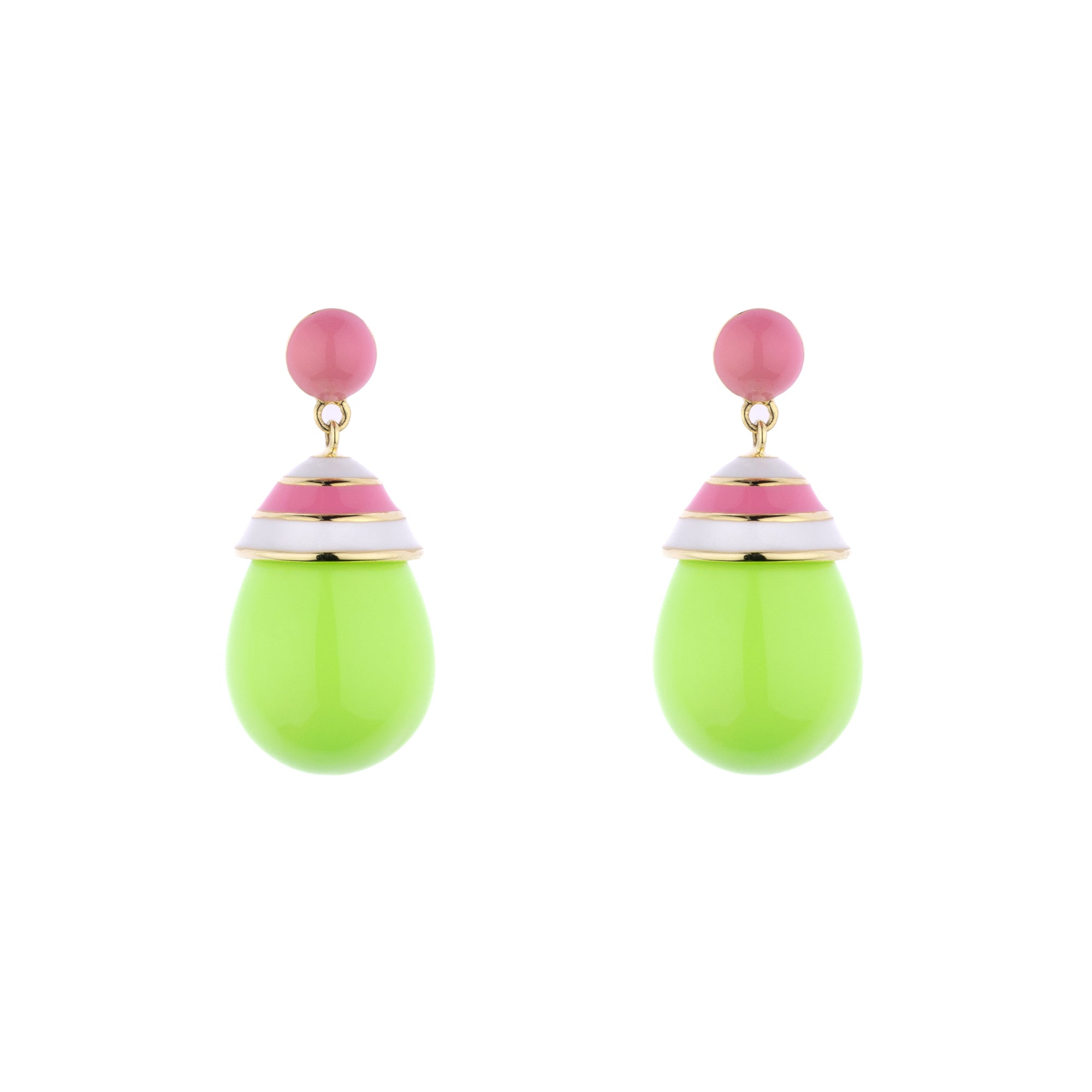 'Lime Cream' Gelato Drop Earrings