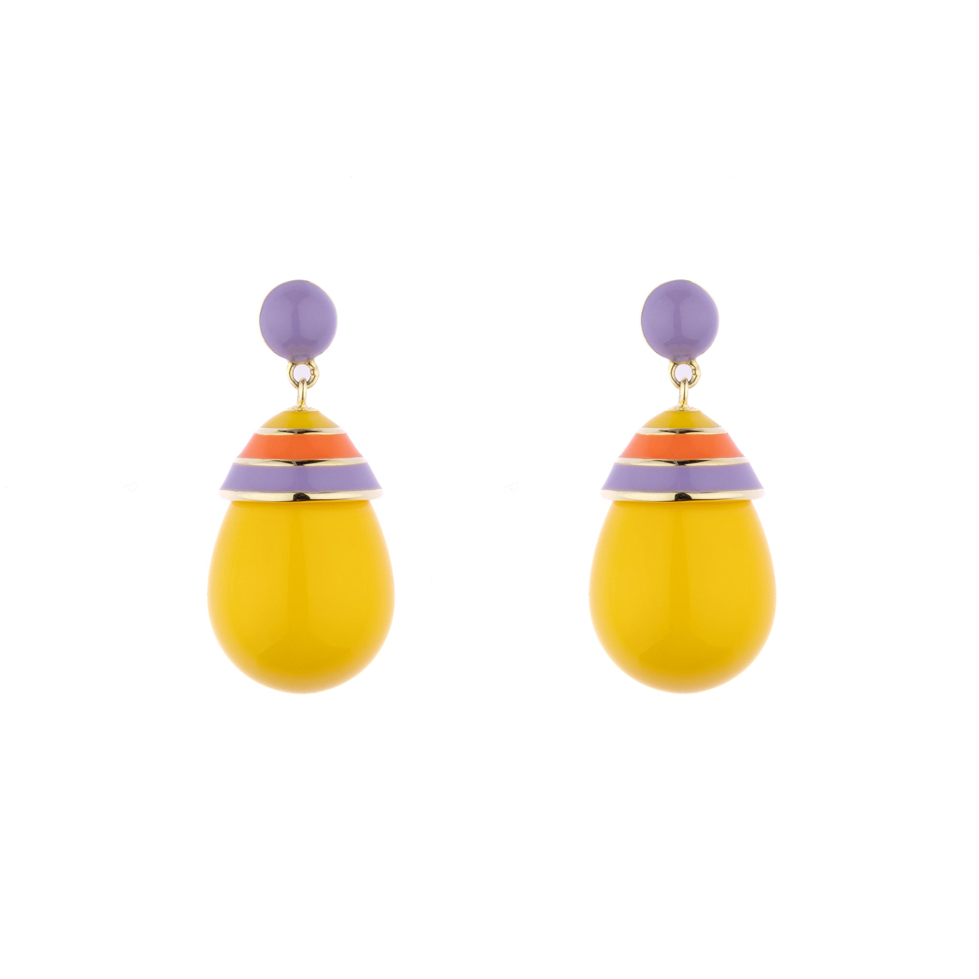 'Lemon Lavender' Gelato Drop Earrings