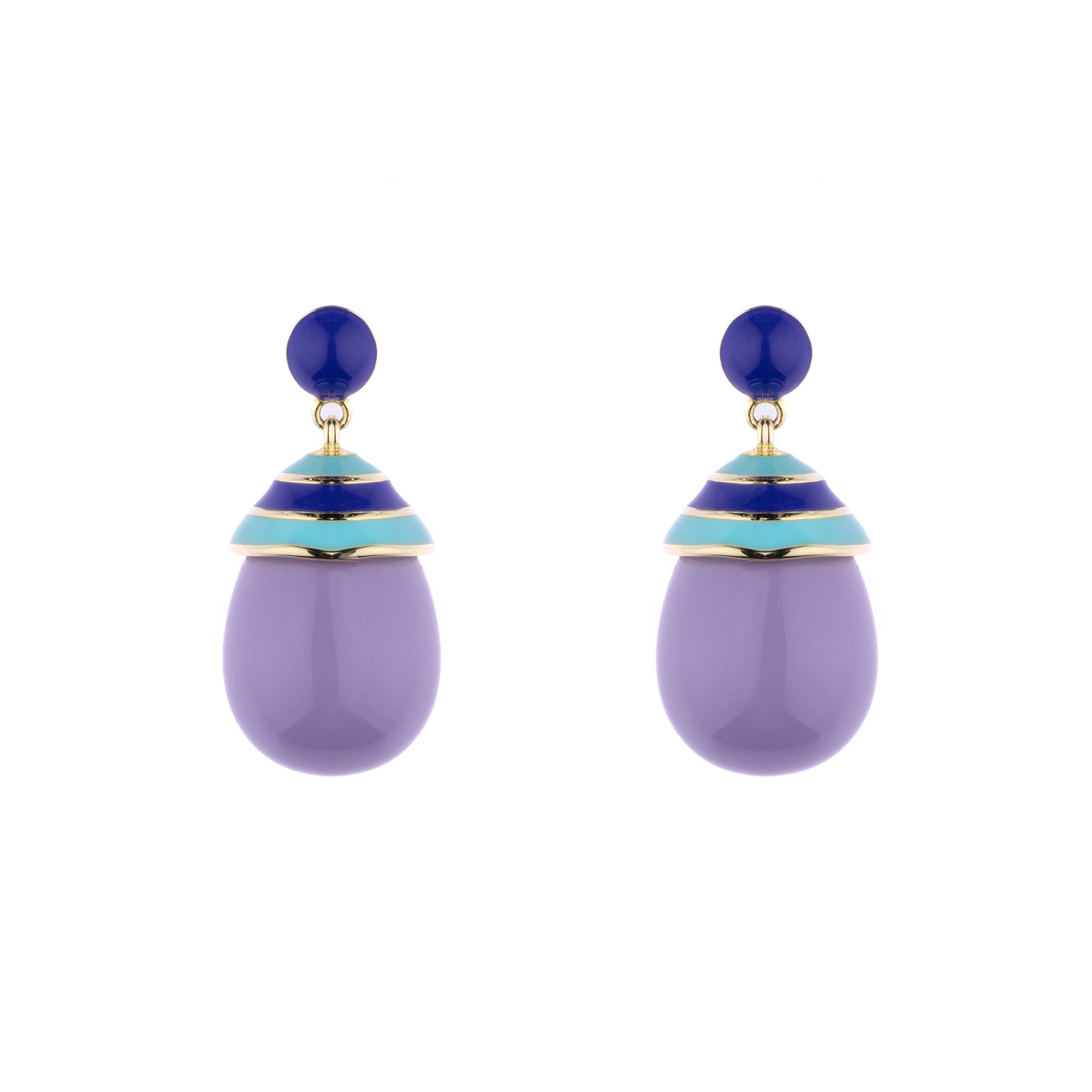 'Blackcurrant Whip' Gelato Drop Earrings