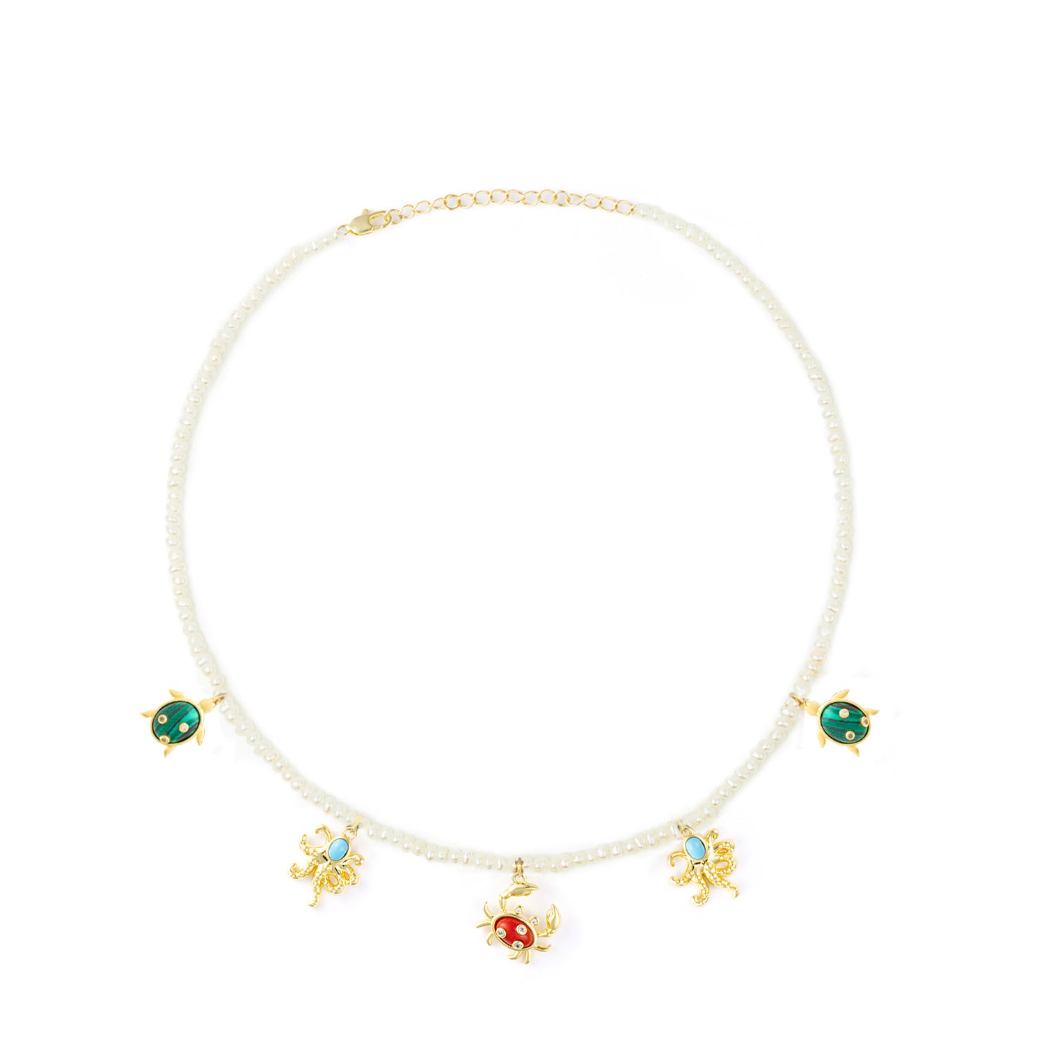 Pearl Sea Animal Necklace