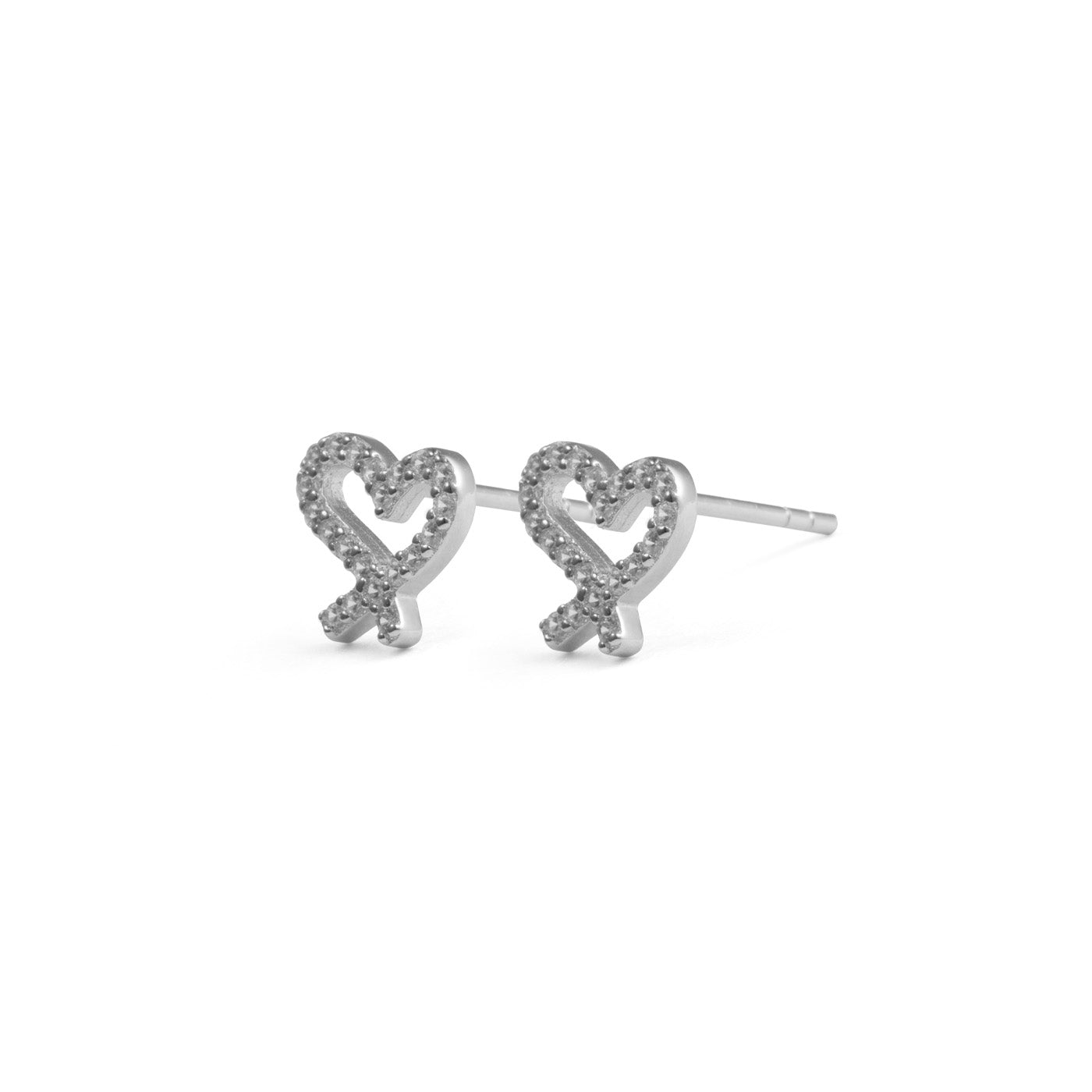 Silver Heart Earrings