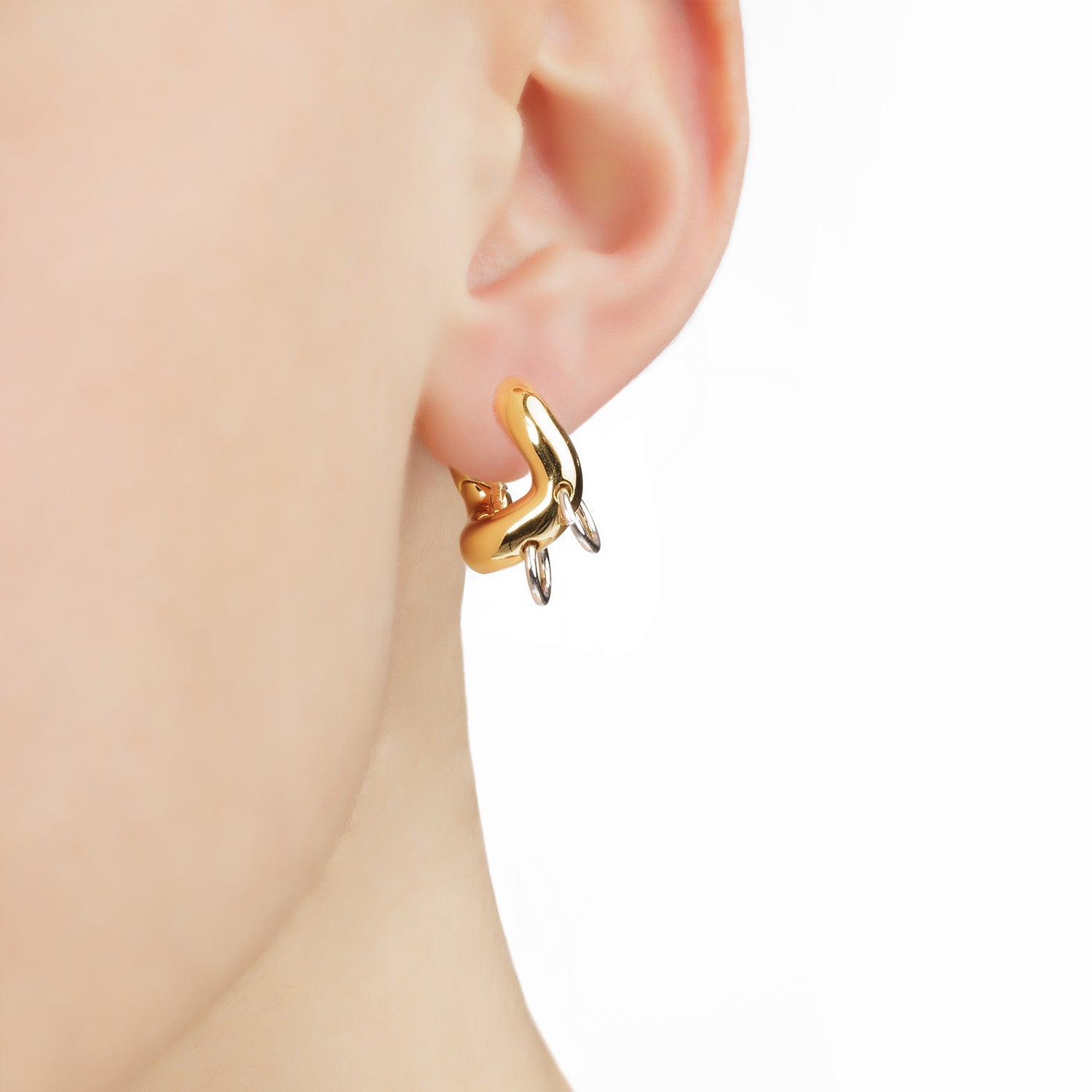 Gold Pierced Earrings