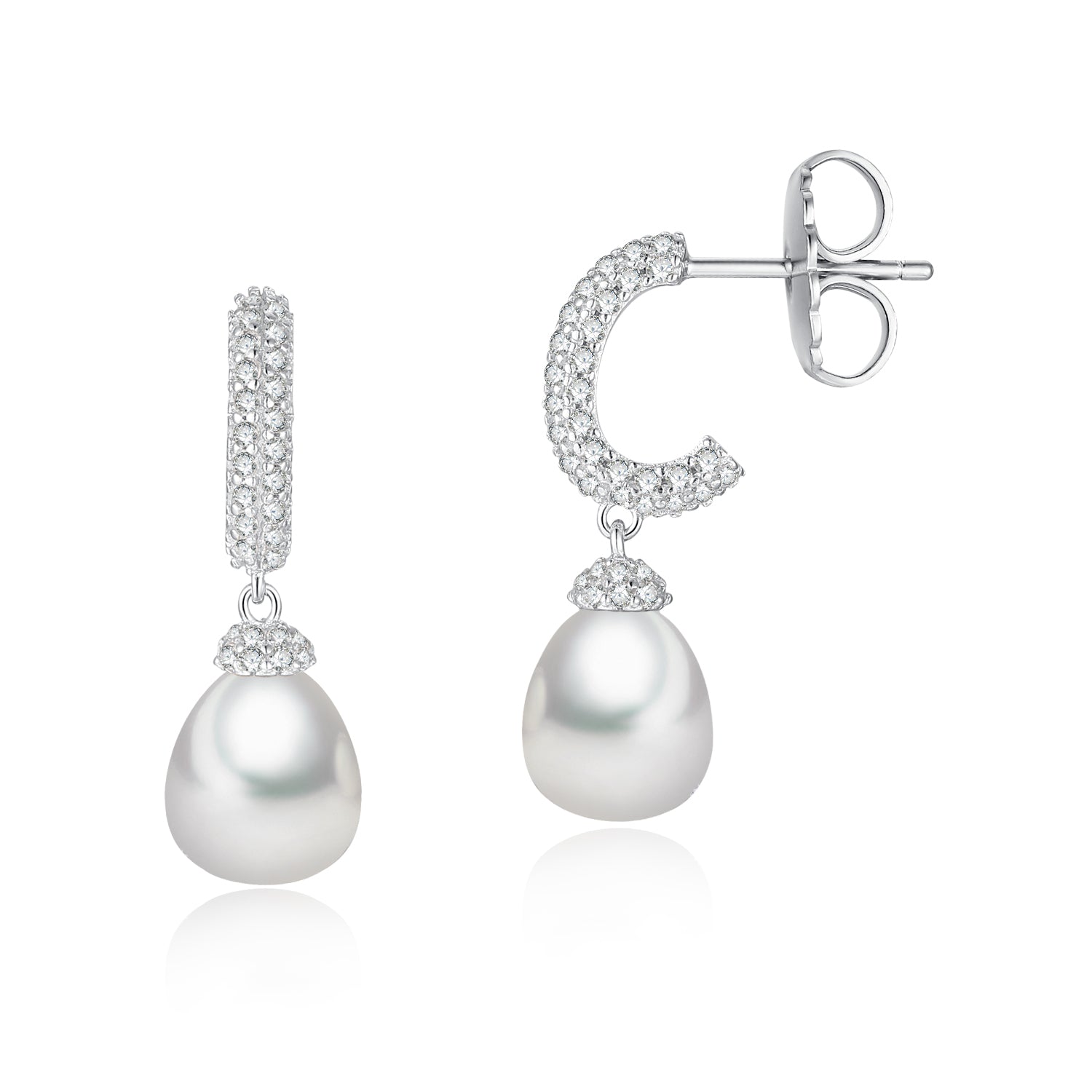 Crystal Pearl Earrings