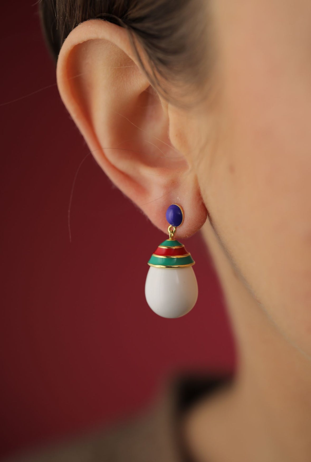 'Cold Mint' Gelato Drop Earrings