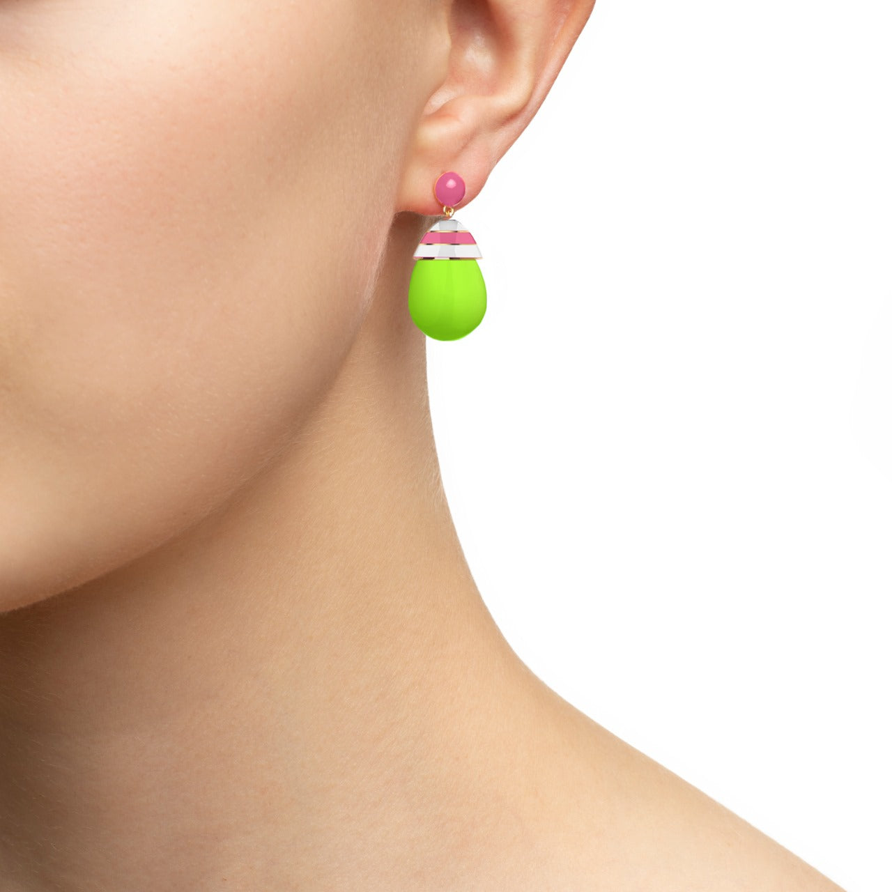 'Lime Cream' Gelato Drop Earrings