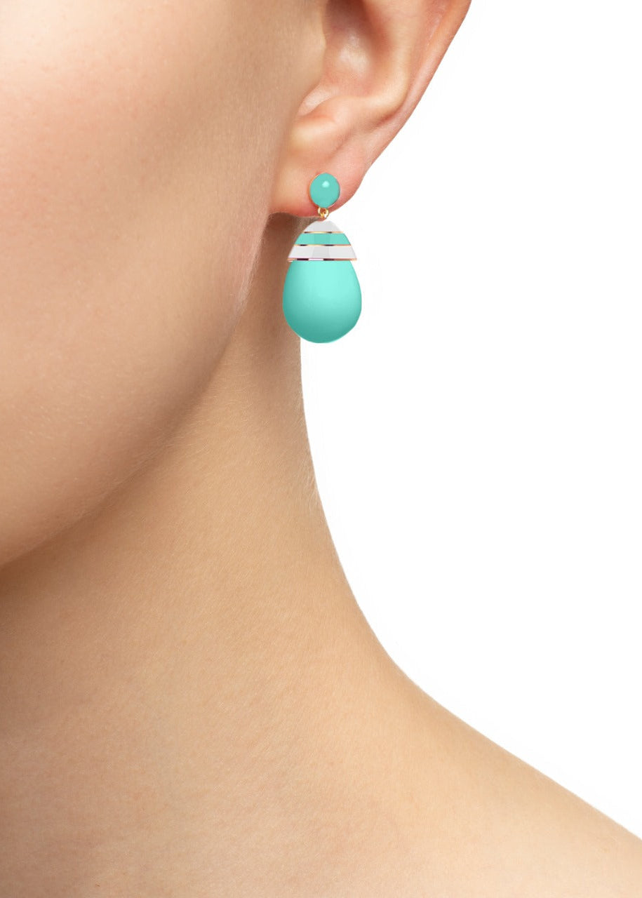 'Spirulina Smoothie' Gelato Drop Earrings