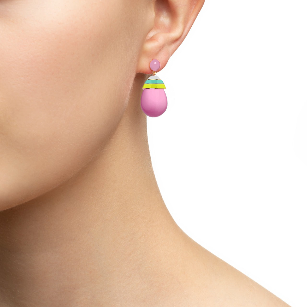 'Strawberry Lemon' Gelato Drop Earrings