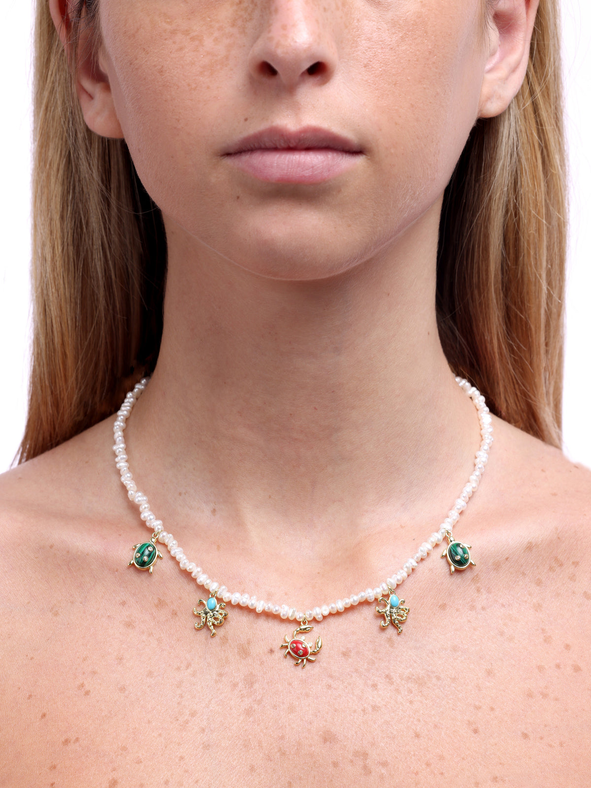 Pearl Sea Animal Necklace