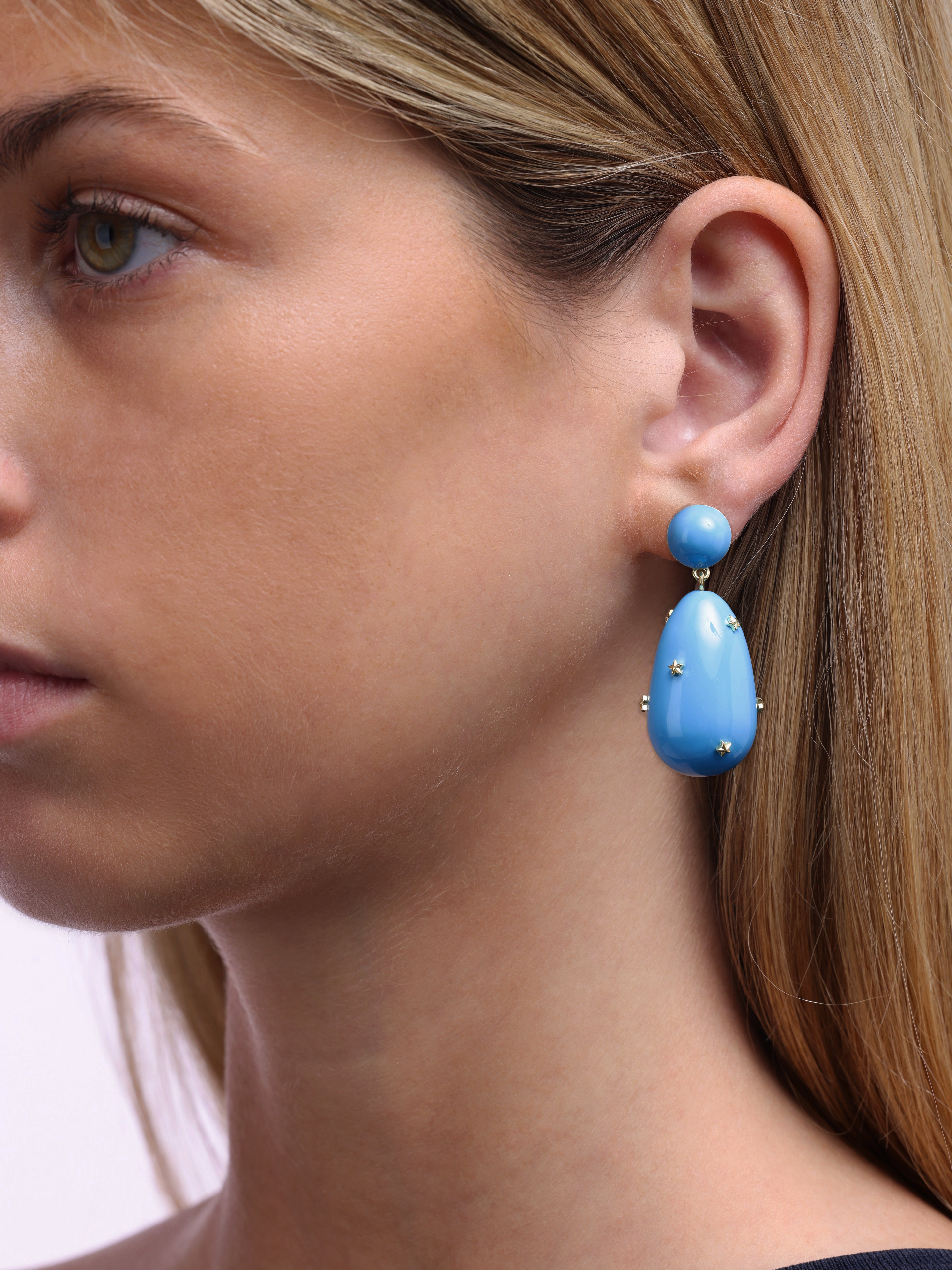 Large Galaxy Drop Earrings