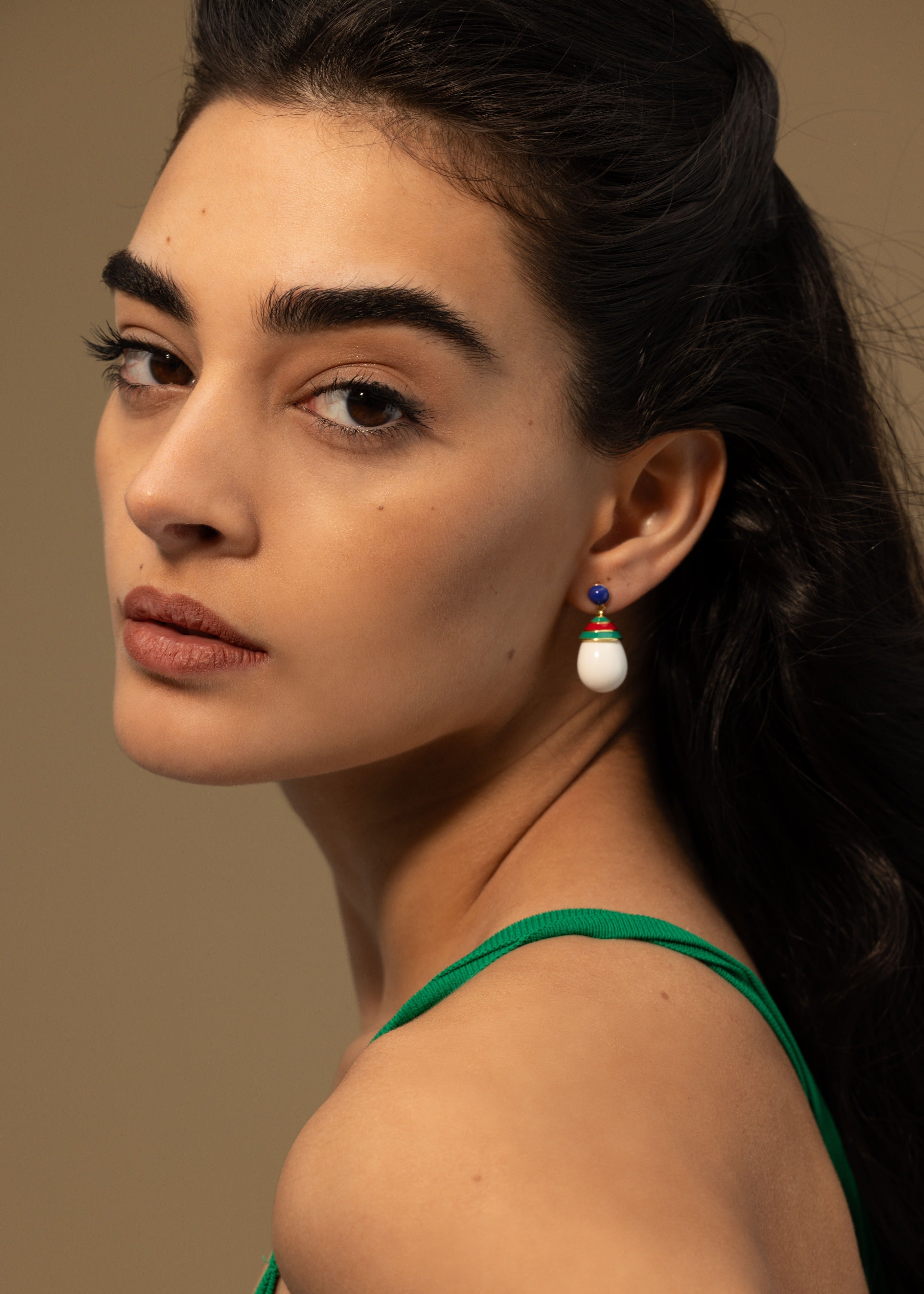 'Cold Mint' Gelato Drop Earrings