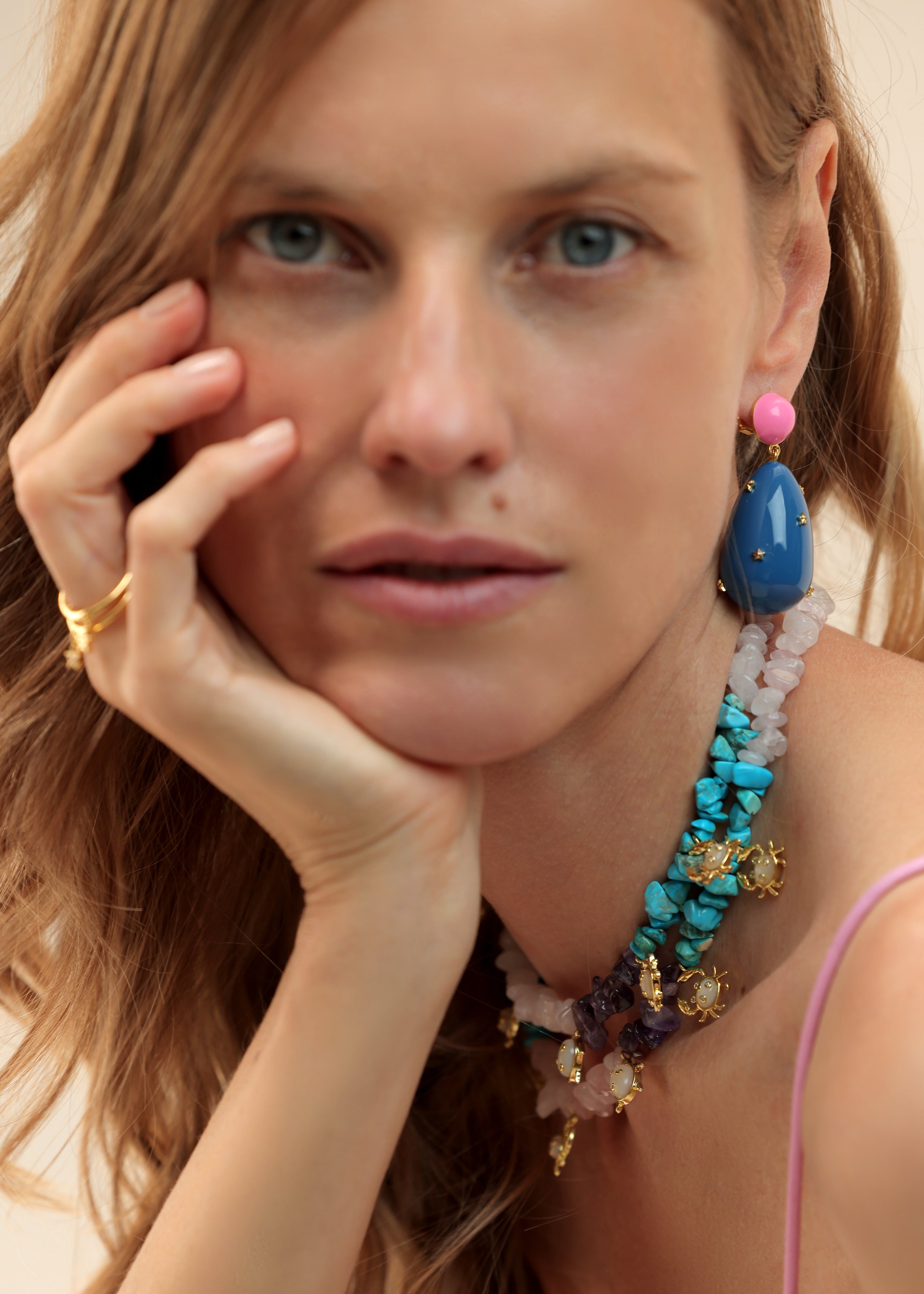 Large Galaxy Drop Earrings