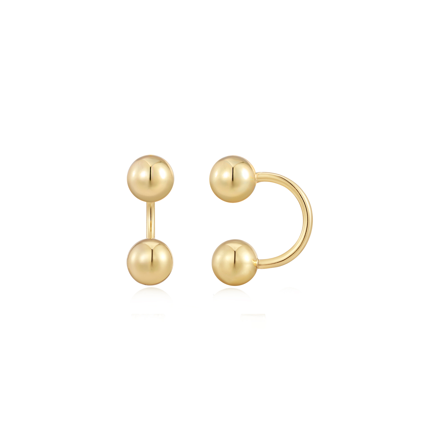 Single Bold Sphere Piercing