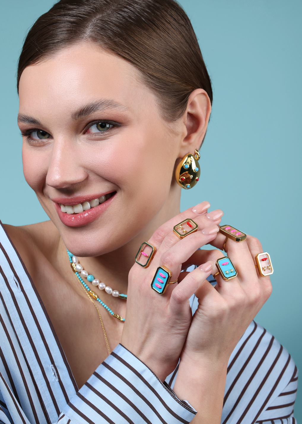 Radiant Drop Shape Earrings