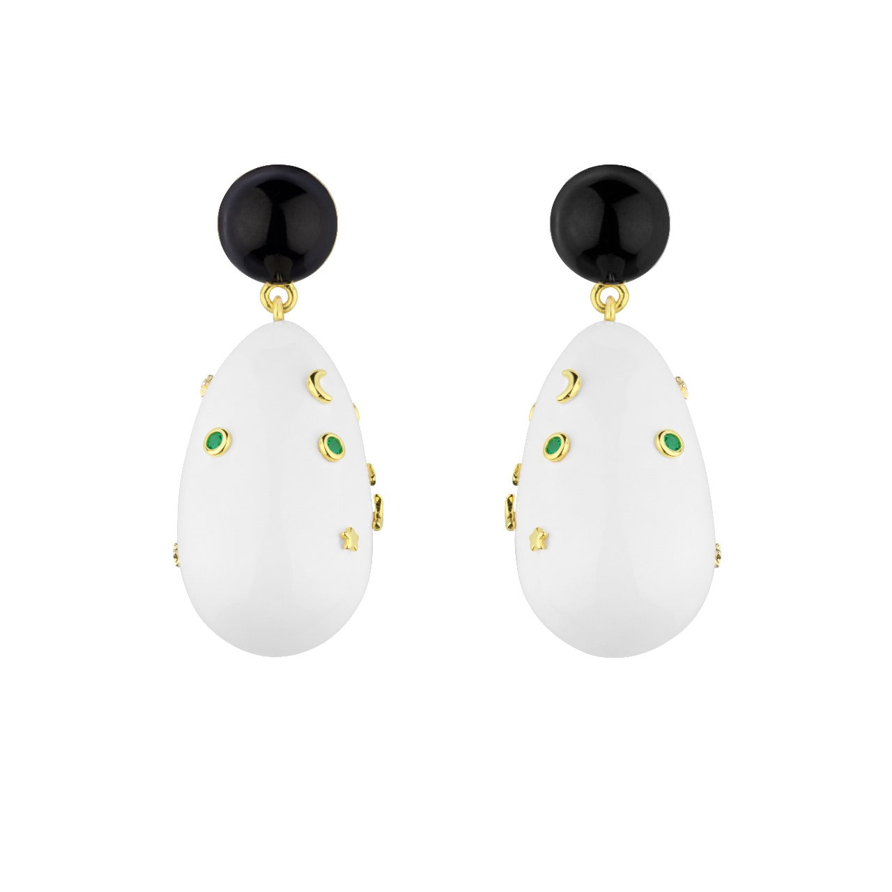 Large Galaxy Drop Earrings