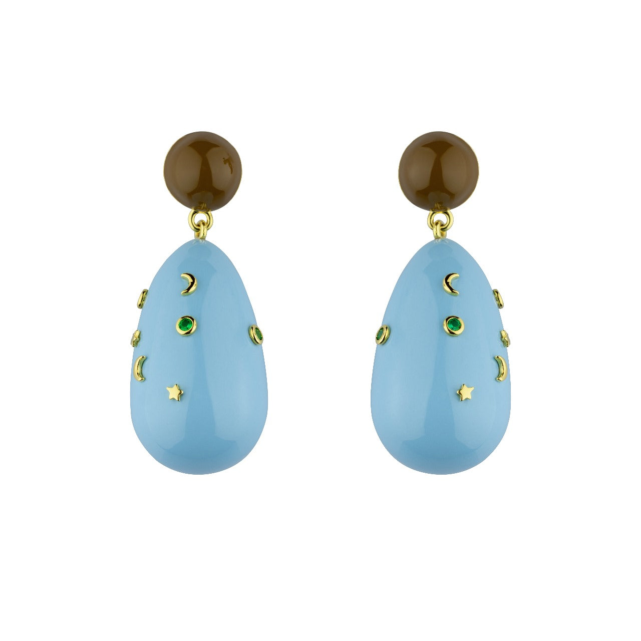 Large Galaxy Drop Earrings