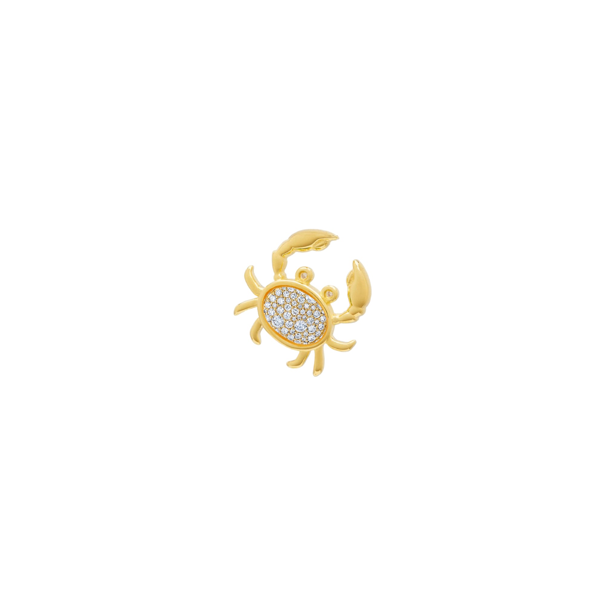 Shiny Stud Crab Earrings