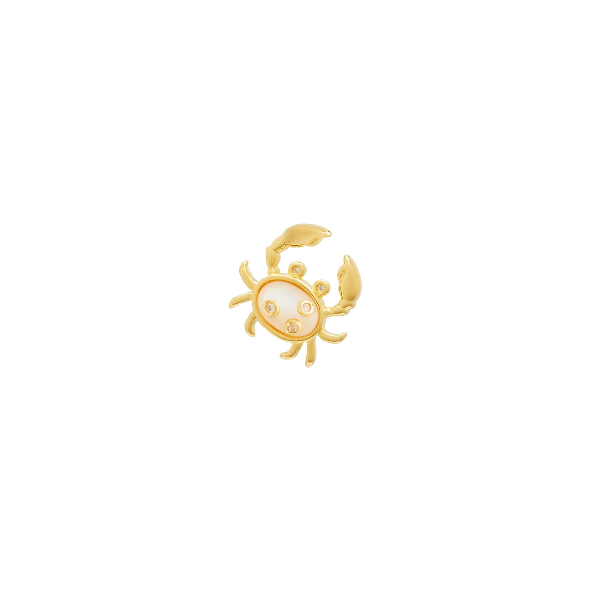MOP Crab Stud Earrings