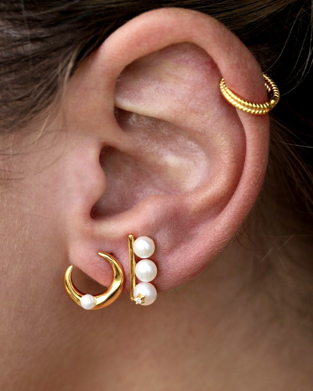 Lunar Pearl Earrings