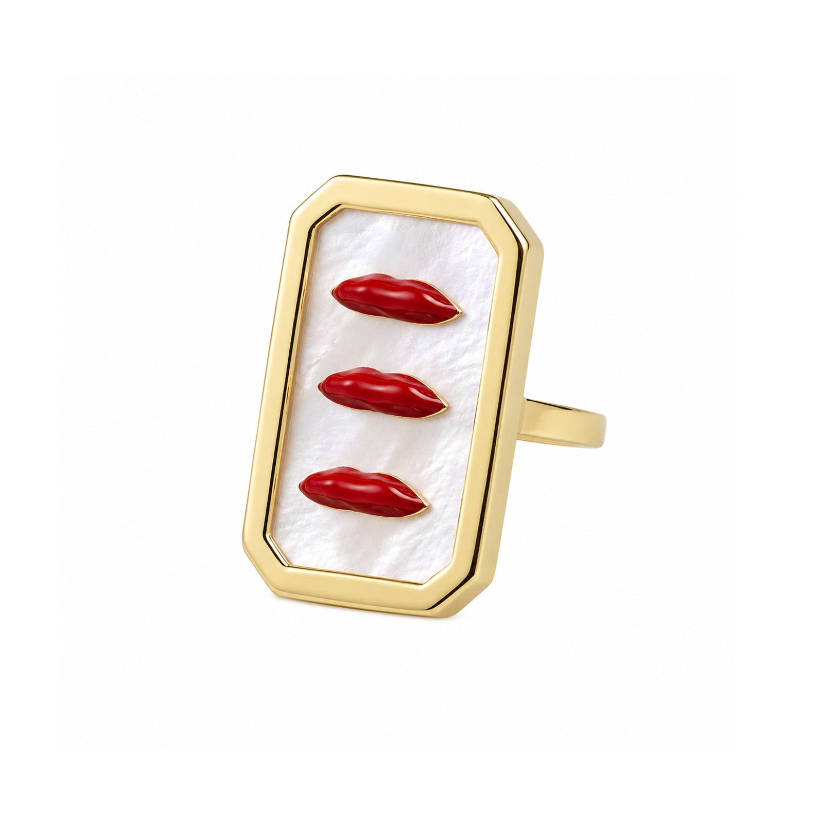 MOP Lips Ring