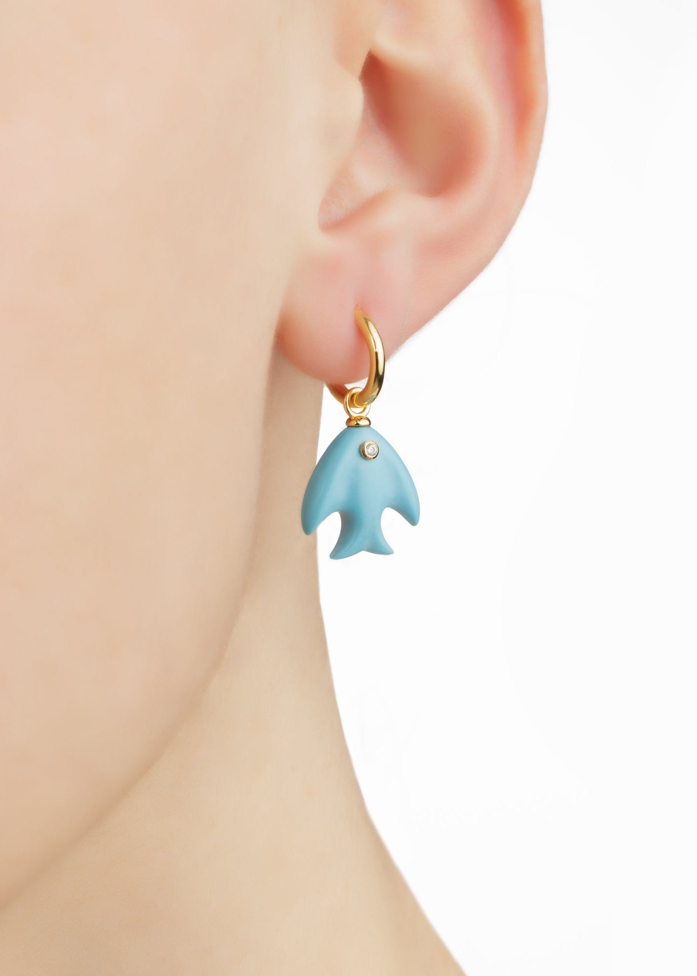 Single Turquoise Seaside Earring