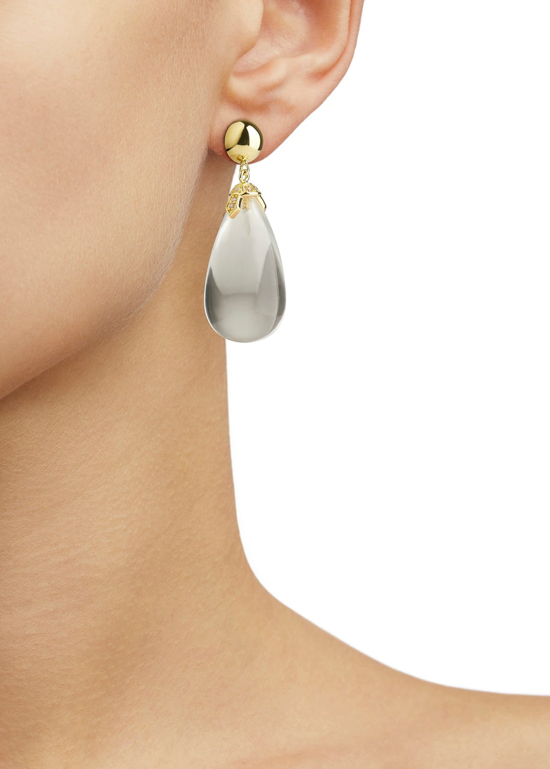 Clear Drop Earrings