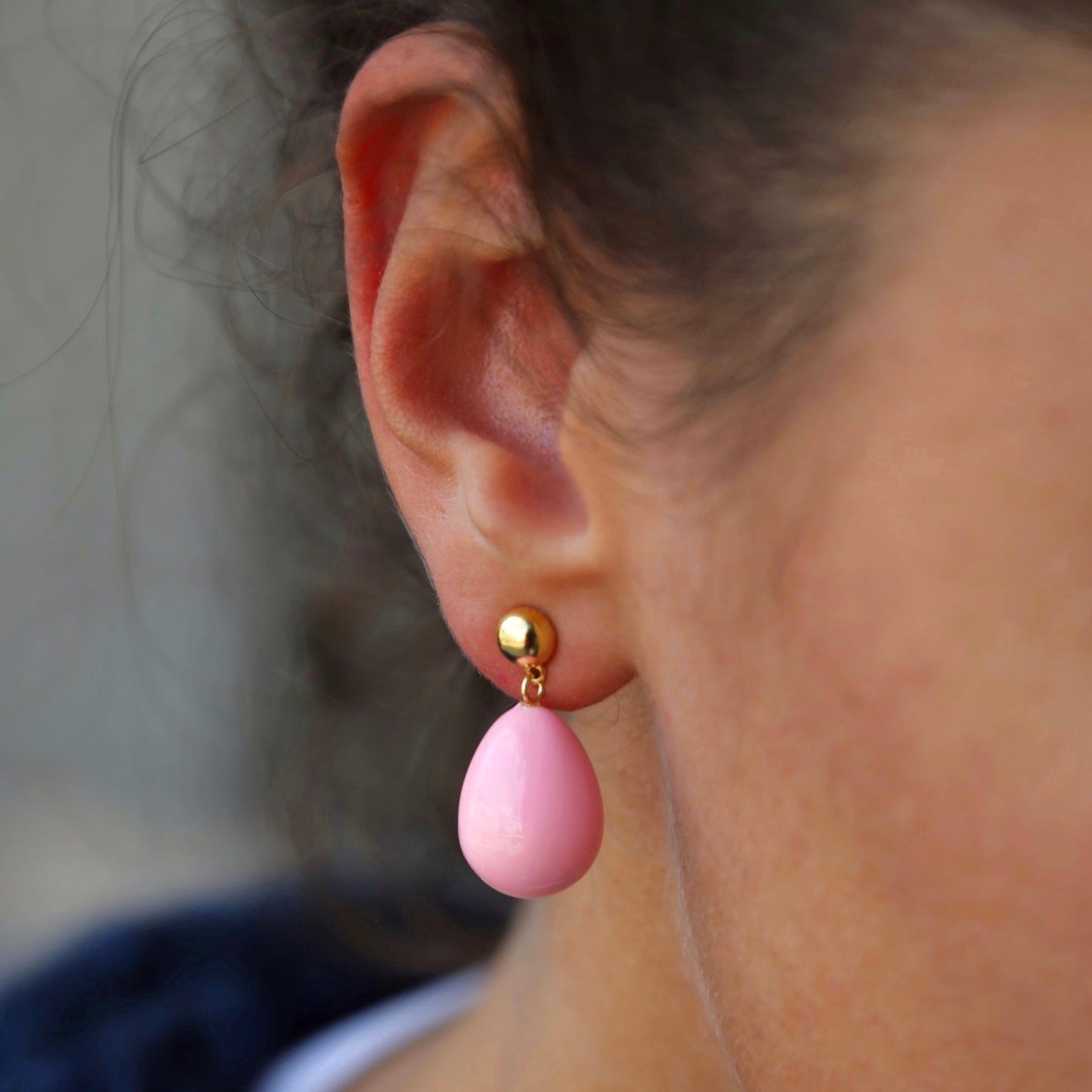 Pink Mini Drop Earrings