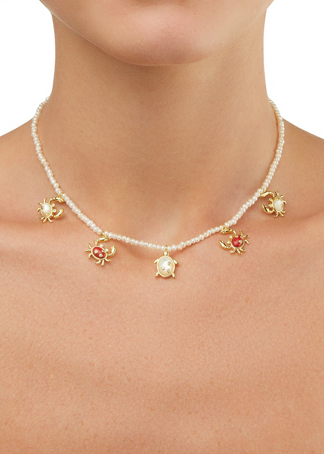 Pearl Sea Animal Necklace