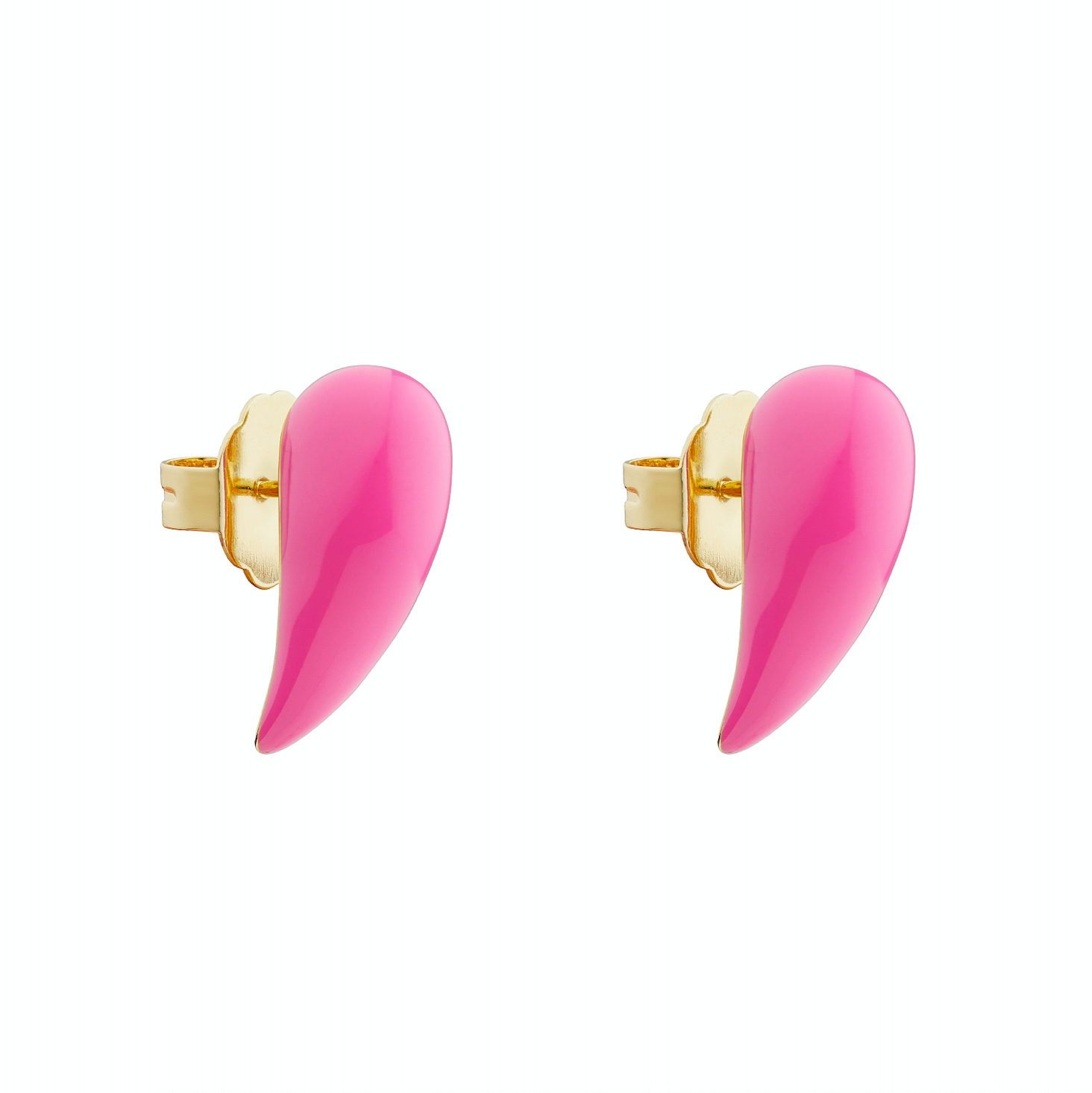 Pink Fang Earrings