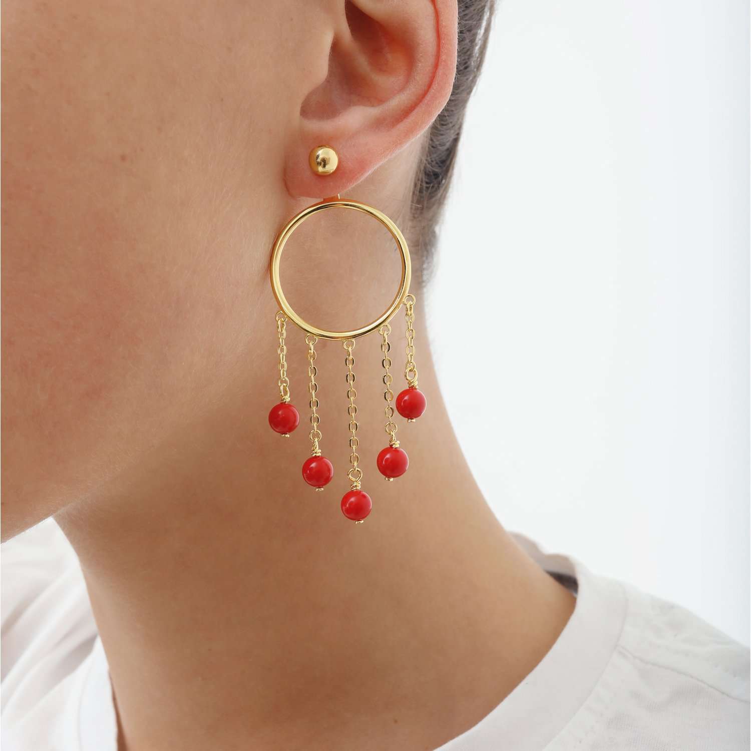 Hula Hoops pair earrings