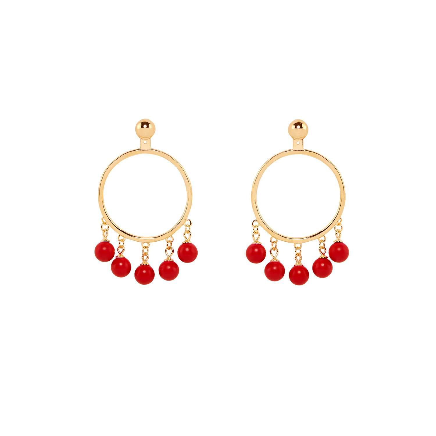 Hula Hoops pair earrings