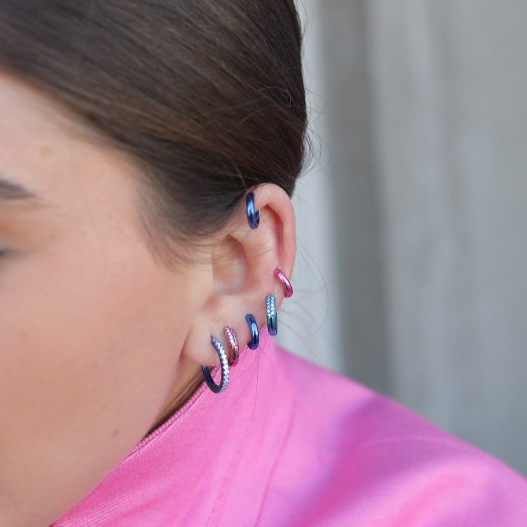Mini Pink Hoops
