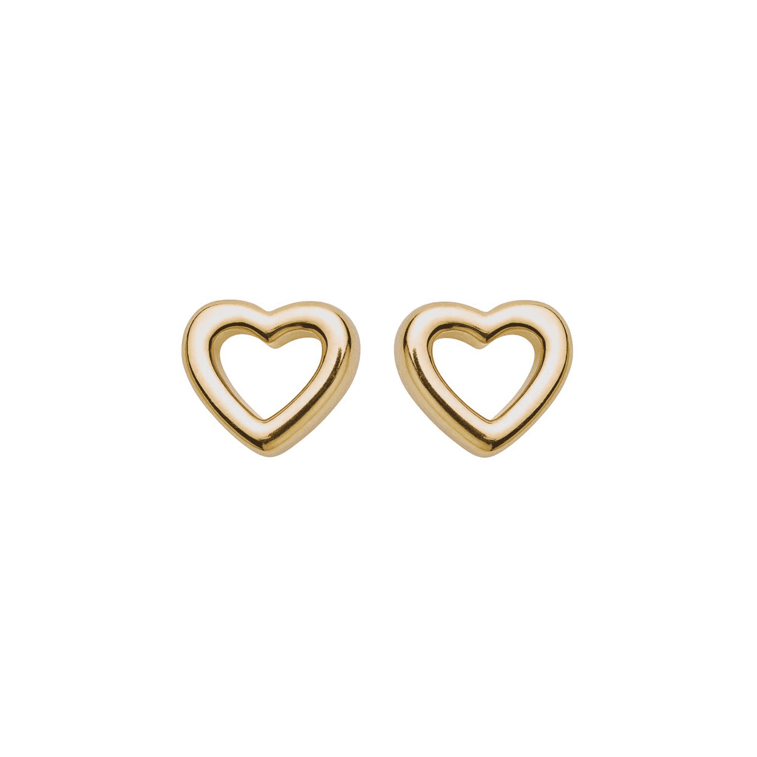 Gold Heart Earrings