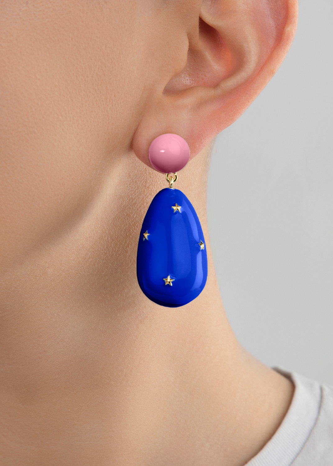 Large Galaxy Drop Earrings