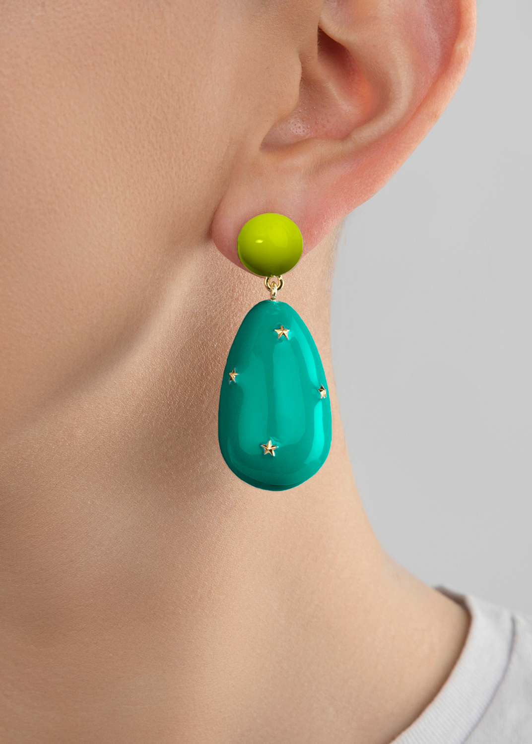 Large Galaxy Drop Earrings