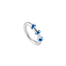 Load image into Gallery viewer, Blue Pierced Ring
