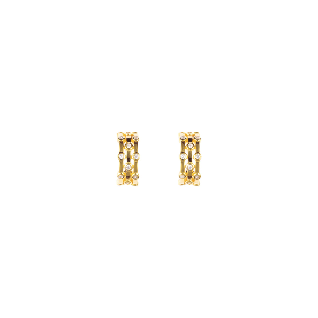 Grid Curve Earrings