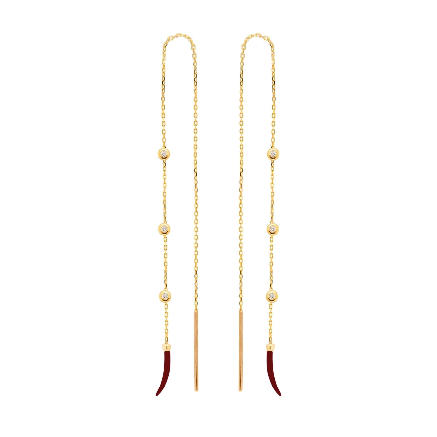 Chain Crystal Earring