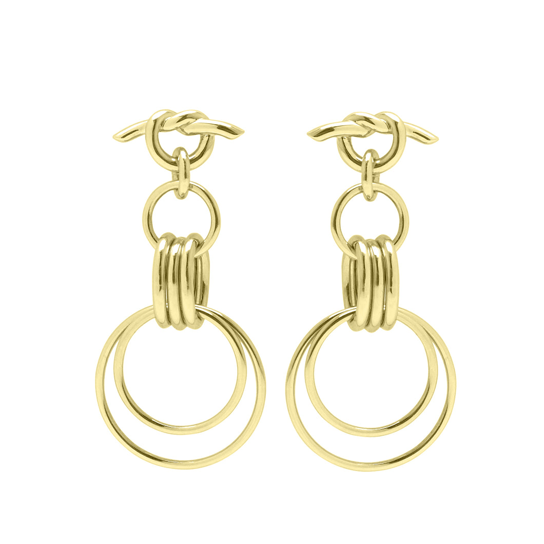 Gold Hula Hoop Earrings