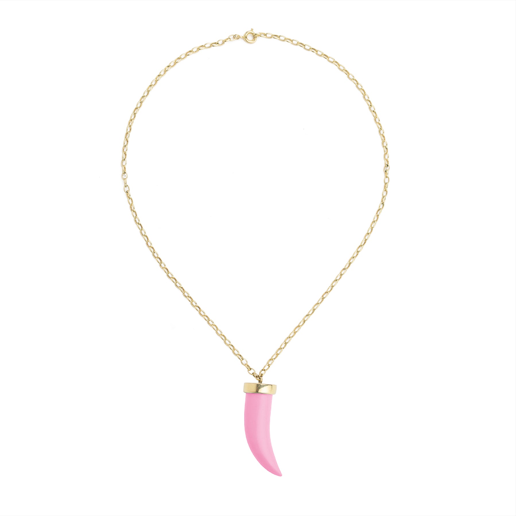 Pink Fang Necklace