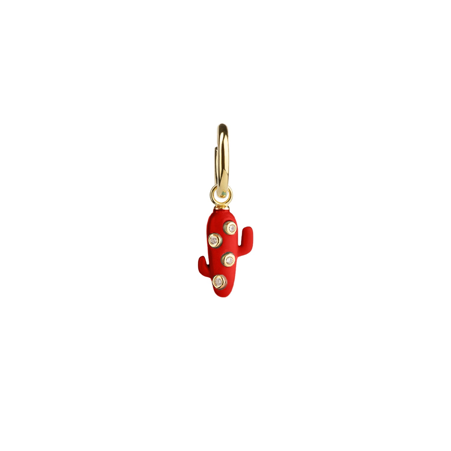 Single Mini Cactus Earring