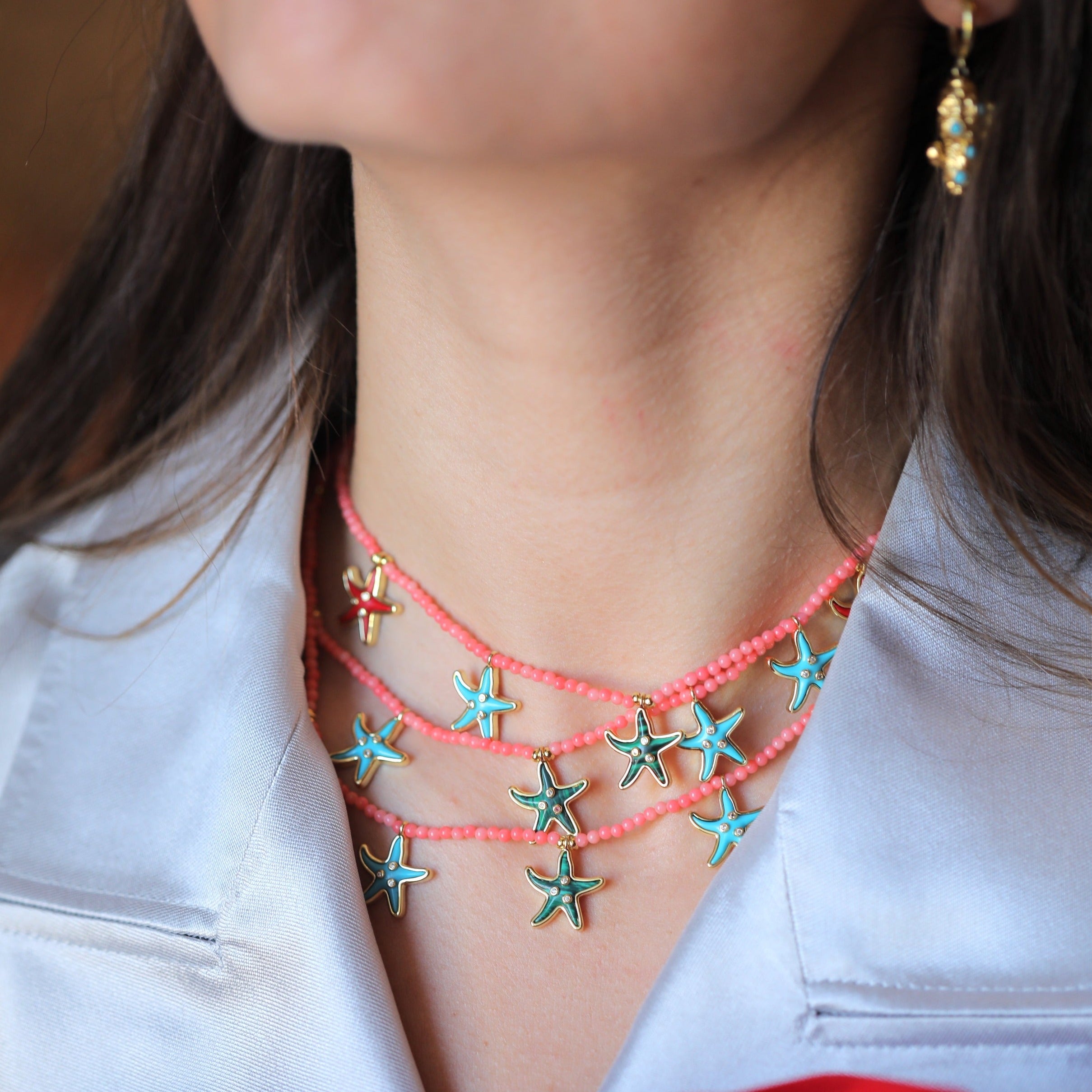 Starfish Coral Necklace