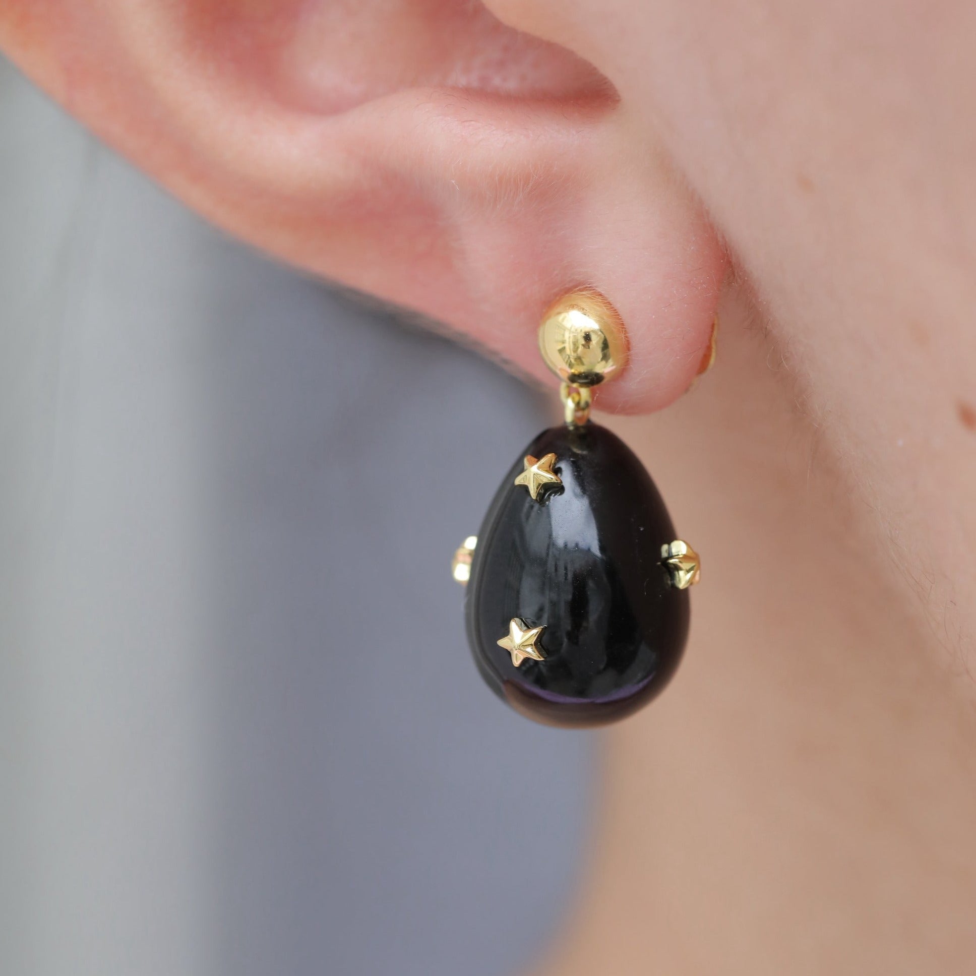 Mini Star-Drop Earrings