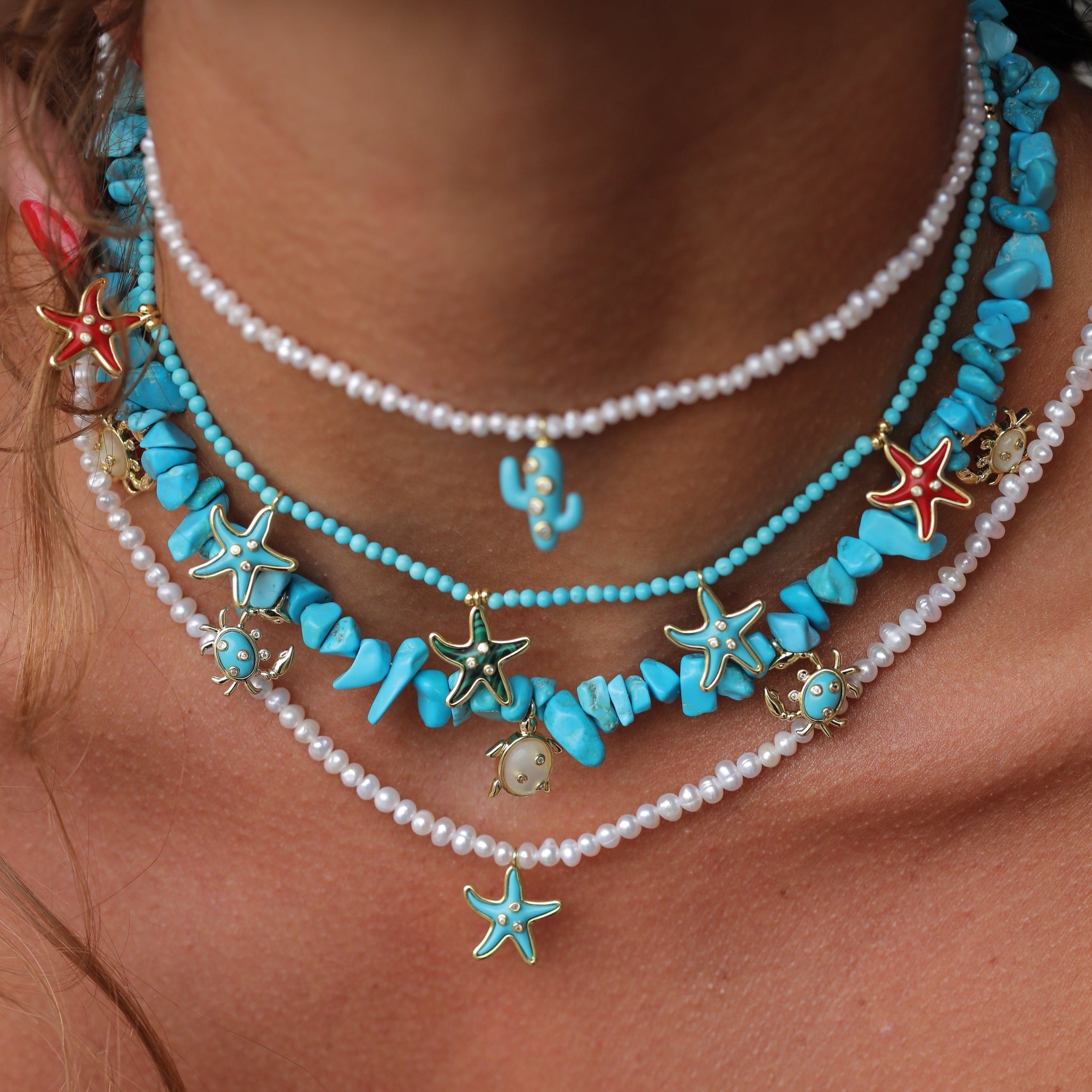 Starfish Turquoise Necklace