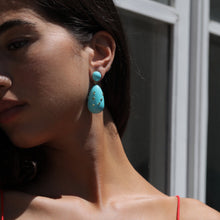 Load image into Gallery viewer, Turquoise Galaxy Drop Earrings

